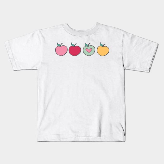 Apple Darling Kids T-Shirt by Jacqueline Hurd